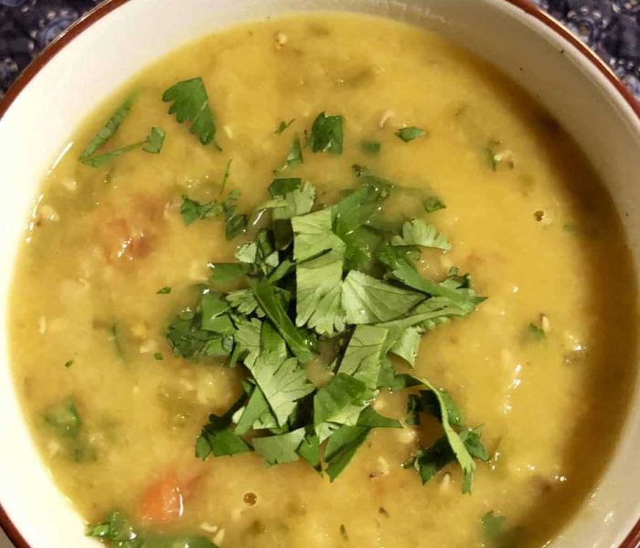 Instant Pot Red Lentil Soup with Bell Peppers