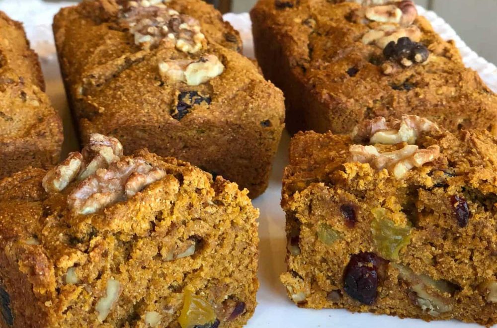 Plant-Based Oil Free Pumpkin Bread