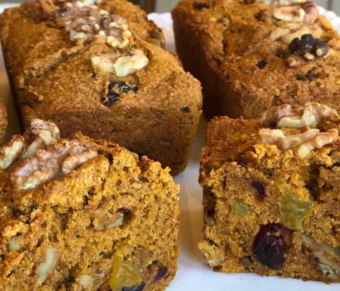 Plant-Based Oil Free Pumpkin Bread