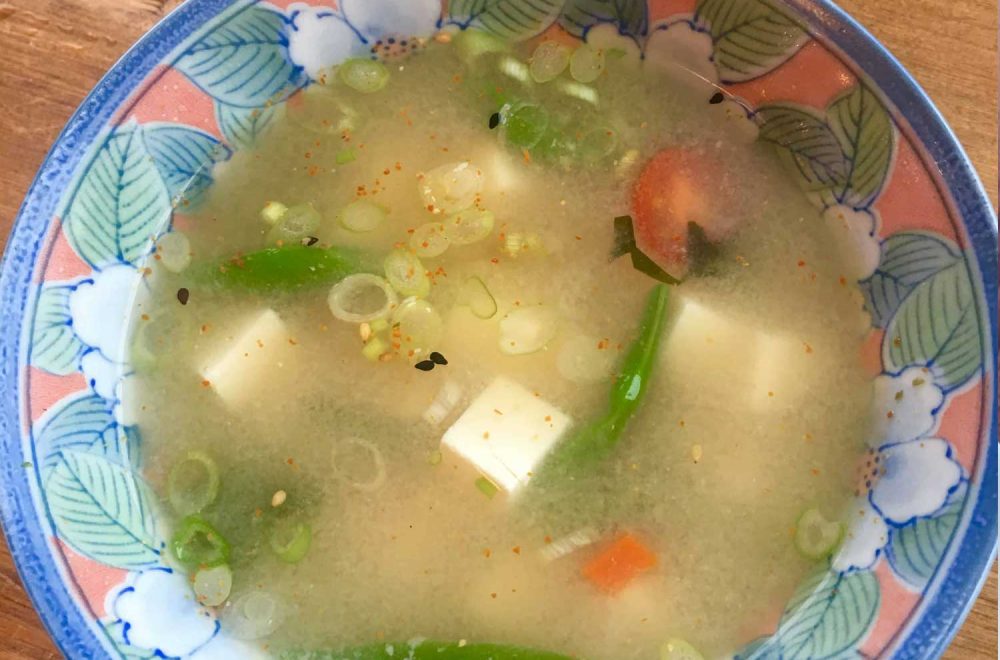 PLANT BASED MISO SOUP WITH TOFU