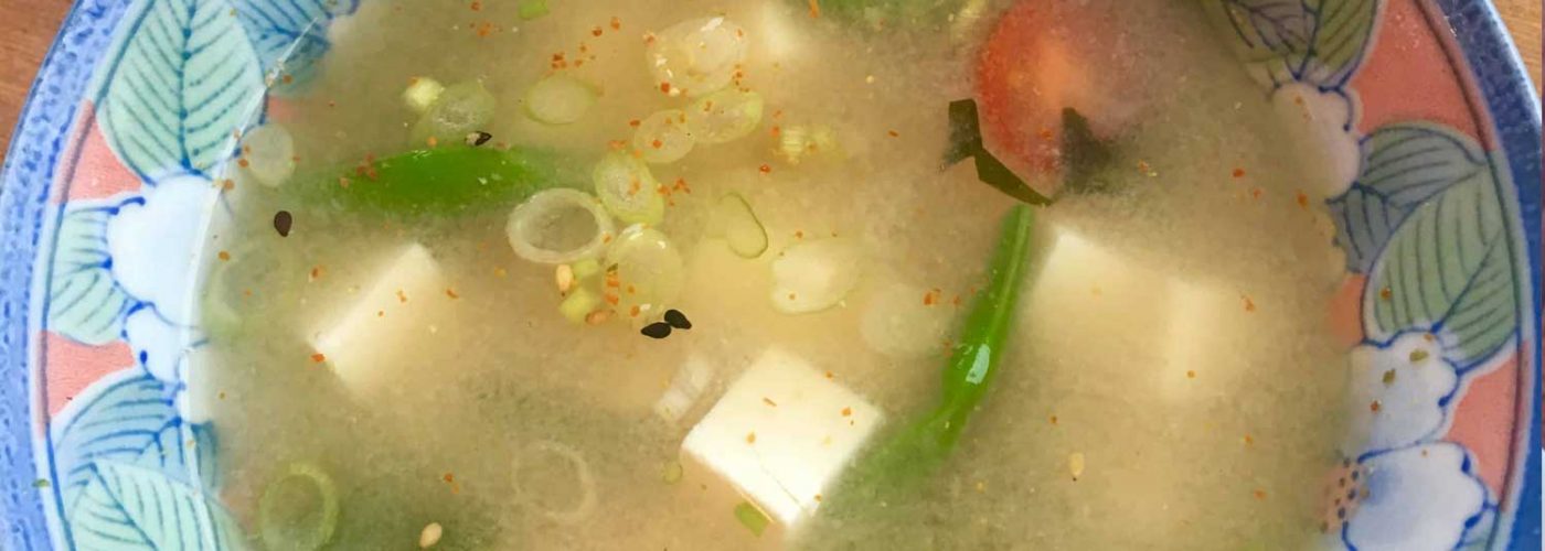 PLANT BASED MISO SOUP WITH TOFU