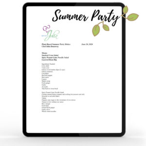 Plant-Based Summer Party Dishes