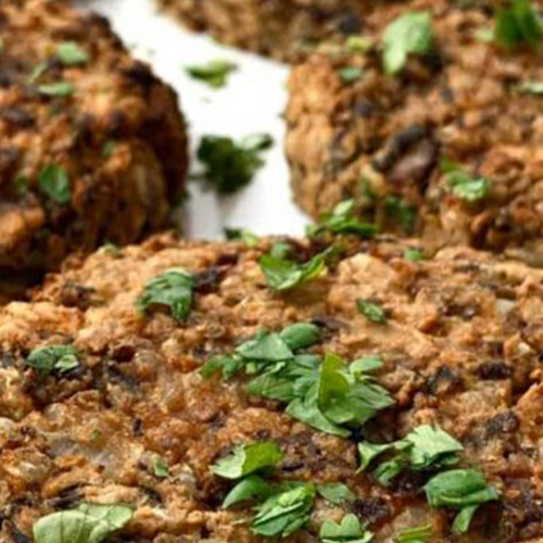 Black Bean Brown Rice Burger