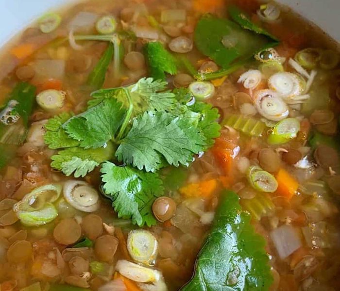 Brown Lentil Soup