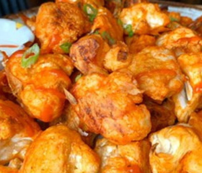 Cauliflower Wings with Cashew Ranch Dressing