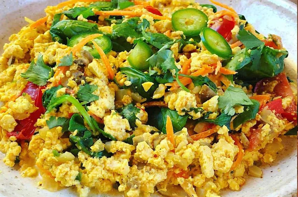 Oil Free Tofu Scramble