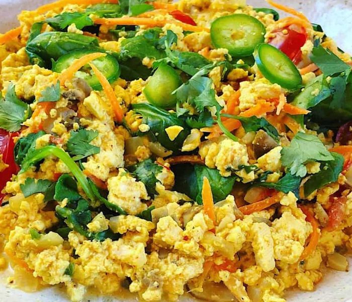 Oil Free Tofu Scramble