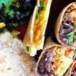 Plant Based Korean Black Bean and Kimchi Rice Burrito