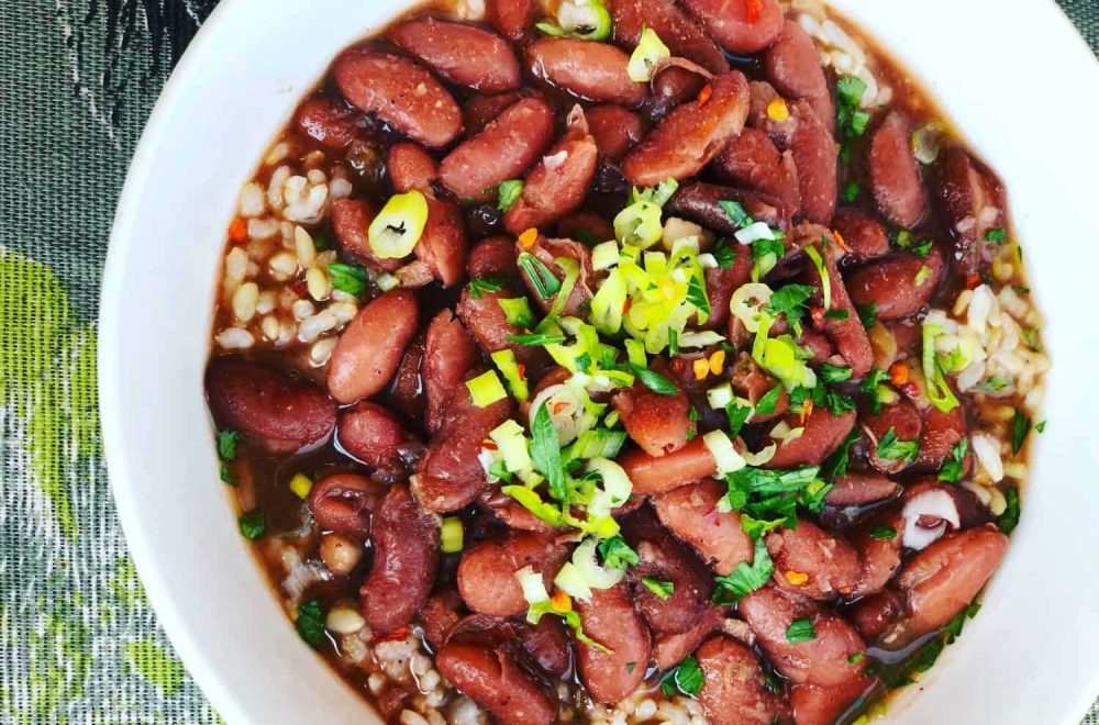 Plant-Based New Orleans Red Beans and Brown Rice