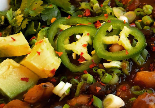 Plant-Based Spicy Bean Posole