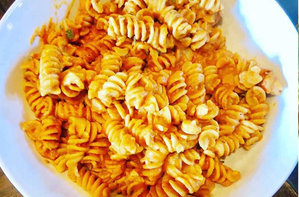 Savory Pumpkin and Sage Fusilli Pasta