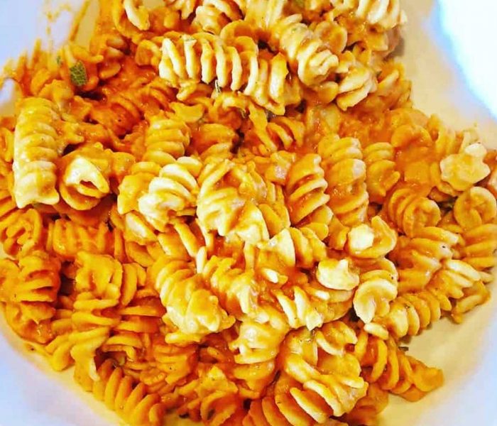 Savory Pumpkin and Sage Fusilli Pasta