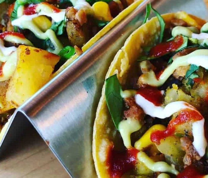 Spicy Oil Free Cauliflower and Vegetable Tacos