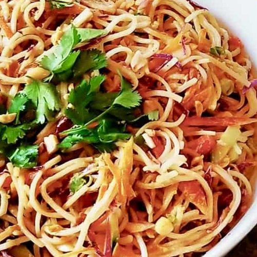 Spicy Peanut Lime Noodle Salad